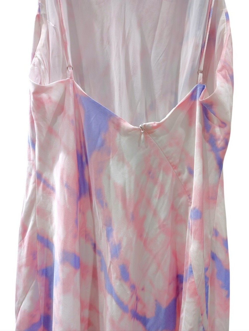 Astr The Label Pink Purple Bias Cut Sleeveless Satin Midi Slip Dress Size XL - Picture 9 of 12